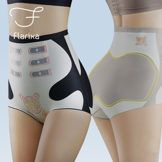 Flarixa กางเกงชั้นใน กระชับสัดส่วน เอวสูง ไร้รอยต่อ ควบคุมหน้าท้อง กระชับสัดส่วน อบอุ่น สําหรับผู้หญิง
