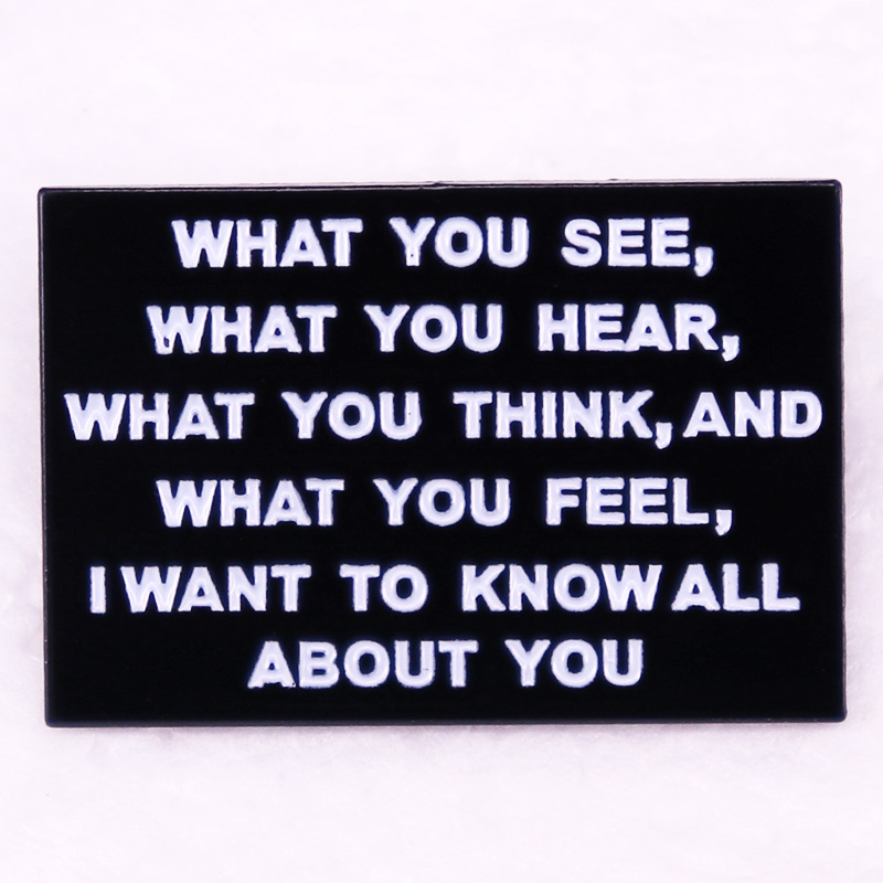 เครื่องประดับ-เข็มกลัด-รูปการ์ตูน-you-hear-what-you-think-and-what-you-feel-i-want-to-know-all-about-you-hear-สําหรับตกแต่งกระเป๋าเป้สะพายหลัง