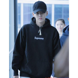 Supreme เสื้อกันหนาว มีฮู้ด ผ้าฟลีซ ปักลาย มีสไตล์ สําหรับทุกเพศ