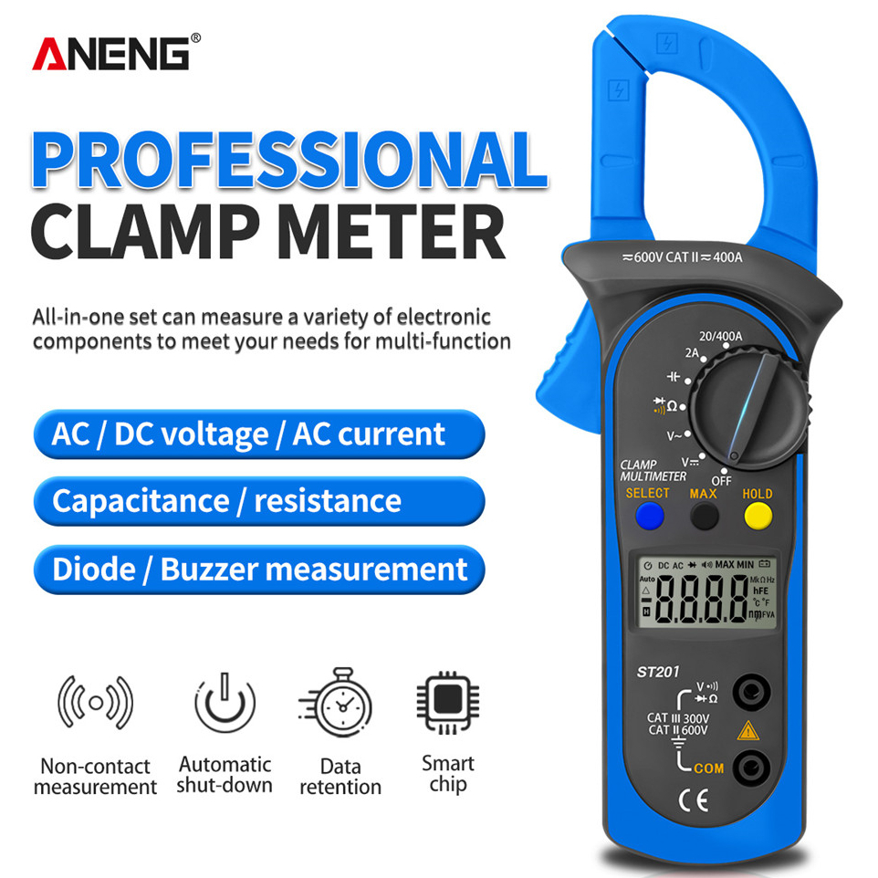 aneng-st201-มัลติมิเตอร์ดิจิทัล-1999-เคาท์-แคลมป์-ac-dc-แอมมิเตอร์-ทรานซิสเตอร์-ตัวเก็บประจุ-ทดสอบแรงดันไฟฟ้าอัตโนมัติ