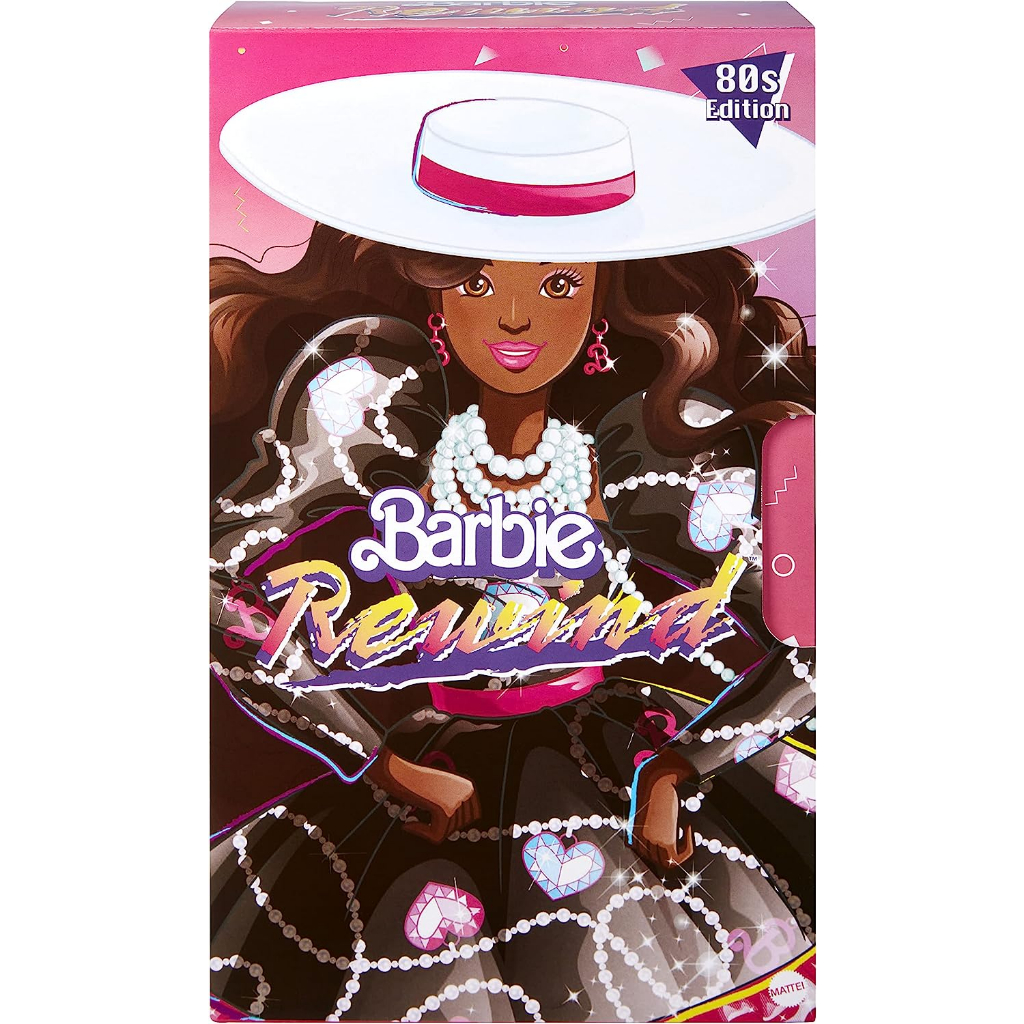barbie-rewind-80s-edition-doll-sophisticated-style-wearing-dress-amp-accessories-with-dark-brown-curly-hair-hby12-ตุ๊กตาบาร์บี้-rewind-80s-edition-สไตล์ที่ซับซ้อน-สวมชุดเดรส-และเครื่องประดับ-พร้อมผมหย