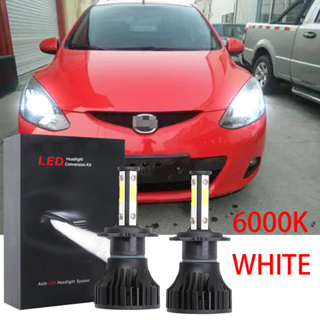 ชุดหลอดไฟหน้า LED 6000K สีขาว สําหรับ Mazda 2 ปี 2007-2014 LHL CG X15 1 คู่