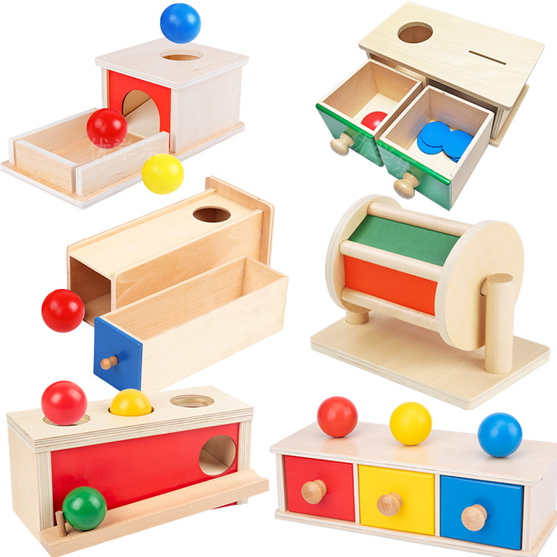 montessori-กลองหมุนได้-พร้อมกระจก-ของเล่นประสาทสัมผัส-สําหรับเด็ก