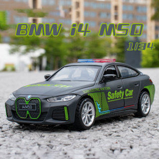 โมเดลรถยนต์ตํารวจ สเกล 1:34 BMW i4 M50 ของเล่น ของสะสม ของขวัญวันเกิด สําหรับเด็กผู้ชาย