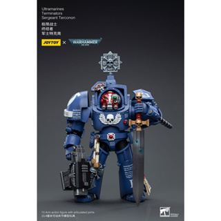 【Su baby】JOYTOY Warhammer 40K Ultramarines Terminators Sergeant Terconon 1/18 Scale Figure