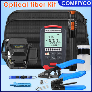 COMPTYCO C5 กล่องเครื่องมือไฟเบอร์ออปติก D7 Optical Power Meter OPM-70 + ~ 10dbm Visual Fault Locator VFL10KM 60C เครื่องตัดไฟเบอร์ออปติค