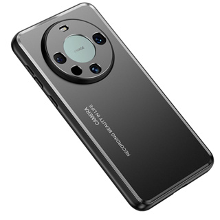 เคส Huawei Mate 60 50 40 30 Pro เคสโลหะฝ้า พร้อมการป้องกันเลนส์เต็มรูปแบบ ตัวป้องกันโทรศัพท์ หรูหรา