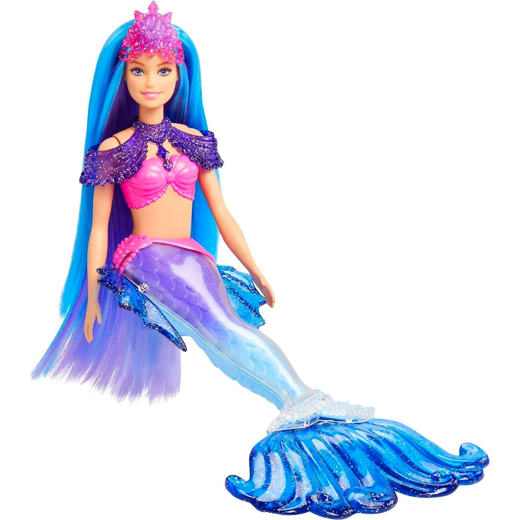 barbie-mermaid-power-doll-malibu-with-seahorse-pet-and-accessories-mermaid-toys-with-interchangeable-fins-hhg52-ตุ๊กตาบาร์บี้นางเงือก-พร้อมม้าน้ํา-และครีบเปลี่ยนได้-hhg52