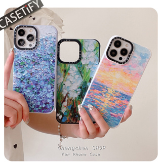 Casetify เคสโทรศัพท์มือถือ ขนปุย ลายพระอาทิตย์ตกในตัว สําหรับ Iphone 14ProMax 12Pro XS 11 12Promax 13Promax 11 12 13