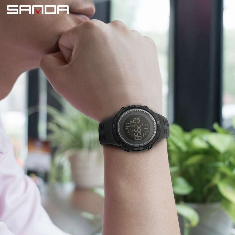 sanda-นาฬิกาข้อมือดิจิทัล-led-อิเล็กทรอนิกส์-กันน้ํา-50-เมตร-สไตล์ทหาร-แฟชั่นสําหรับผู้ชาย