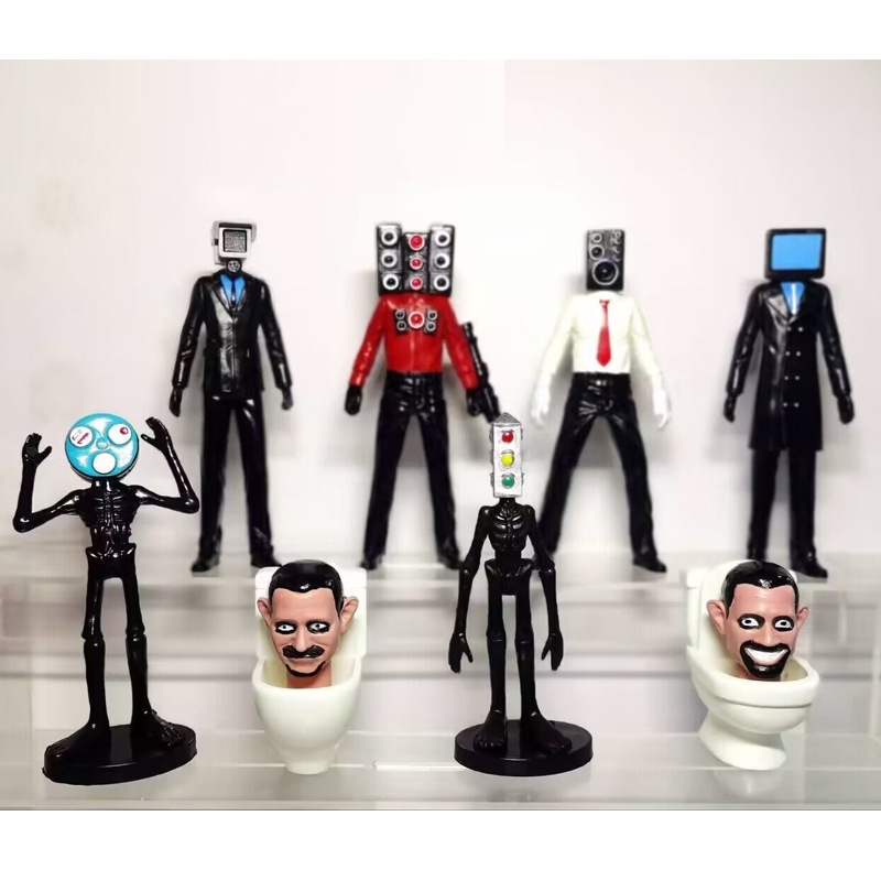 clz-cod-โมเดลตุ๊กตาฟิกเกอร์-skibidi-toilet-action-figure-speakerman-tv-man-monitor-man-ของเล่นสําหรับเด็ก-เก็บสะสม-ของขวัญ-9-ชิ้น-23-ชิ้น