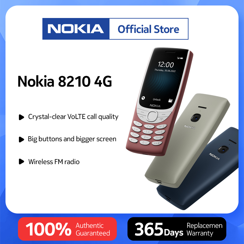 Nokia 8210 4G, Unisoc T107, 48+128MB, 2.8", FM Radio/MP3 Player