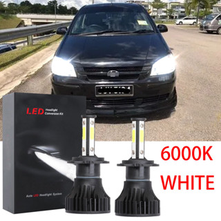 ชุดหลอดไฟหน้า LED 6000K สีขาว สําหรับ Hyundai Getz 2004 2005-2008 2009 LHL CG LY X15 1 คู่