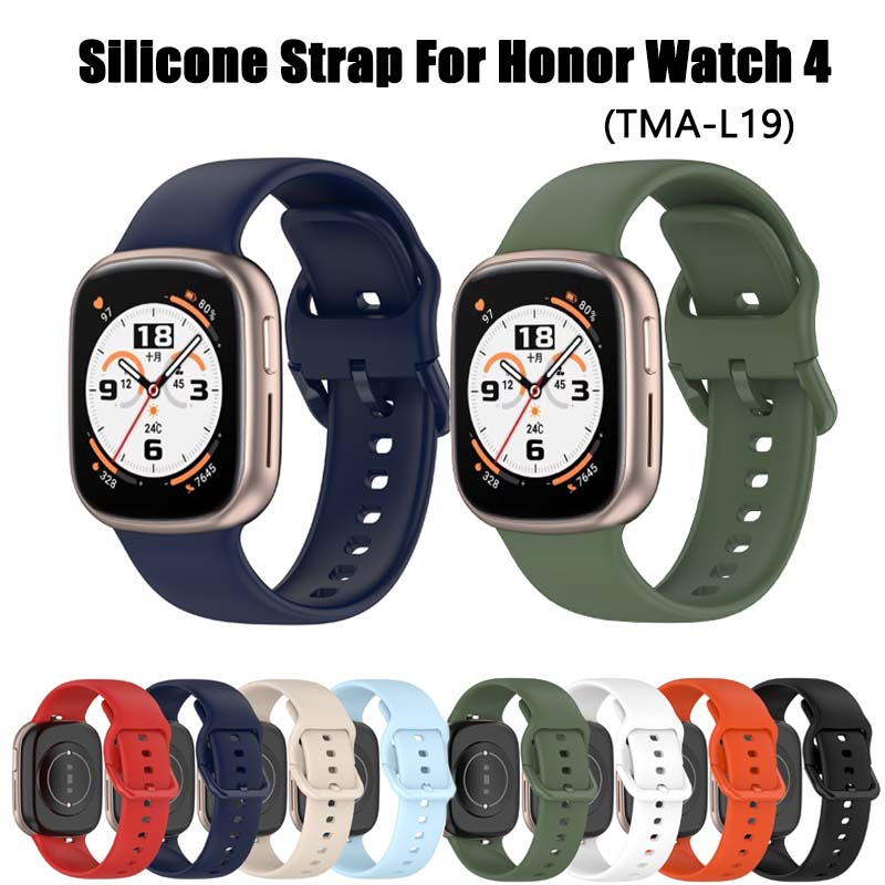 สายนาฬิกาข้อมือซิลิโคน-อุปกรณ์เสริม-สําหรับ-huawei-honor-watch-4-tma-l19-honor-watch4