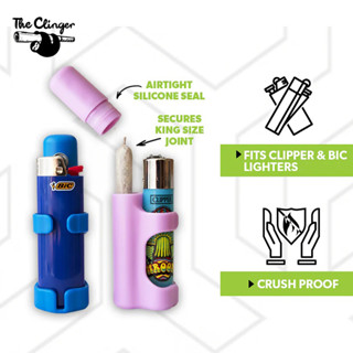 The Clinger Empty Stash Case ปลอกไฟแช็คเท่ๆ Pre-roll Cones Lighter Case