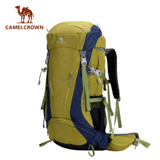 CAMEL CROWN กระเป๋าเป้สะพายหลัง ความจุขนาดใหญ่ 50 ลิตร สําหรับปีนเขา เดินป่า