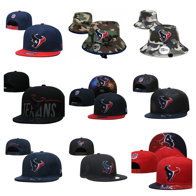 nfl-houston-texans-หมวกปีกปีกแบนแบบปรับได้หมวกกีฬากลางแจ้ง