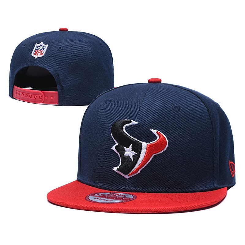 nfl-houston-texans-หมวกปีกปีกแบนแบบปรับได้หมวกกีฬากลางแจ้ง