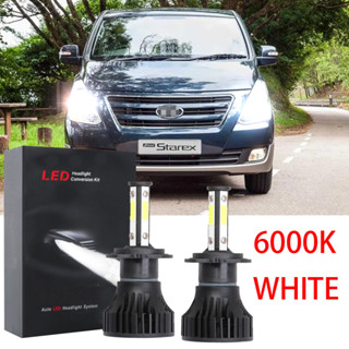 ชุดหลอดไฟหน้า LED 6000K สีขาว สําหรับ Hyundai Grand Starex 2008 -2020 2021 LHL CG LY X15 1 คู่