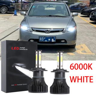 ชุดหลอดไฟหน้า LED 6000K สีขาว สําหรับ Honda Civic (FD) 8thGen 2006-2011 LHL CG LY X15 1 คู่
