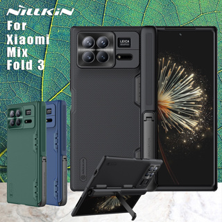 Nillkin เคสโทรศัพท์มือถือแบบแข็ง TPU พร้อมขาตั้ง สําหรับ Xiaomi Mix Fold 3 5G Frosted Pro Fold3