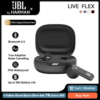 Jbl Live Flex หูฟังบลูทูธไร้สาย 5.3 ANC IP54 กันน้ํา ตัดเสียงรบกวน สําหรับเล่นกีฬา