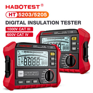 Habotest HT5203/HT5205 เครื่องทดสอบความต้านทานไฟฟ้า โวลต์มิเตอร์ดิจิทัล ความแม่นยําสูง 0~100 GΩ