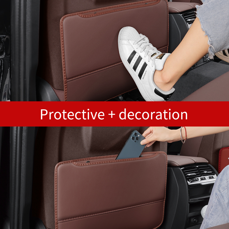 2-ชิ้น-เบาะรถยนต์-ป้องกันเด็กเตะ-เบาะรองหลัง-เบาะรองนั่ง-ที่เก็บของ-กระเป๋าหนัง-pu-สากล-อุปกรณ์เสริมภายในรถยนต์