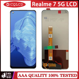 อะไหล่หน้าจอสัมผัส LCD แบบเปลี่ยน สําหรับ OPPO Realme 7 5G