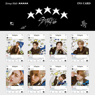 Straykids อัลบั้มใหม่ (5-STAR) Jin Shengwen การ์ดเก็บสะสม pvc น่ารัก FELIX  HAN  HYUNJIN  I.N  LEE KNOW