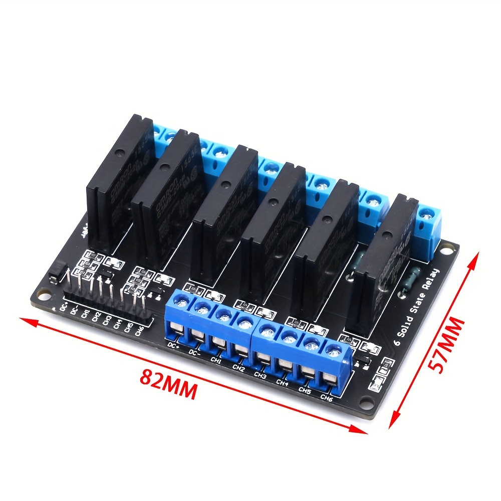 โมดูลรีเลย์โซลิดสเตท ระดับสูง 5V 12V 24V DC 1 2 4 8 ช่อง สําหรับ ...