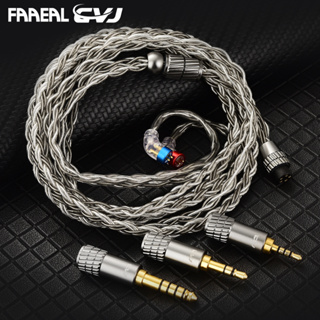 Faaeal CVJ TS800 สายเคเบิลอัพเกรดหูฟัง 200 แกน ชุบเงิน HIFI ปลั๊ก 2.5 3.5 4.4 มม. 2Pin S สําหรับหูฟัง