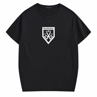 Alexander wang เสื้อยืดลําลอง ผ้าฝ้าย แขนสั้น คอกลม พิมพ์ลาย แฟชั่นสําหรับผู้ชาย และผู้หญิง