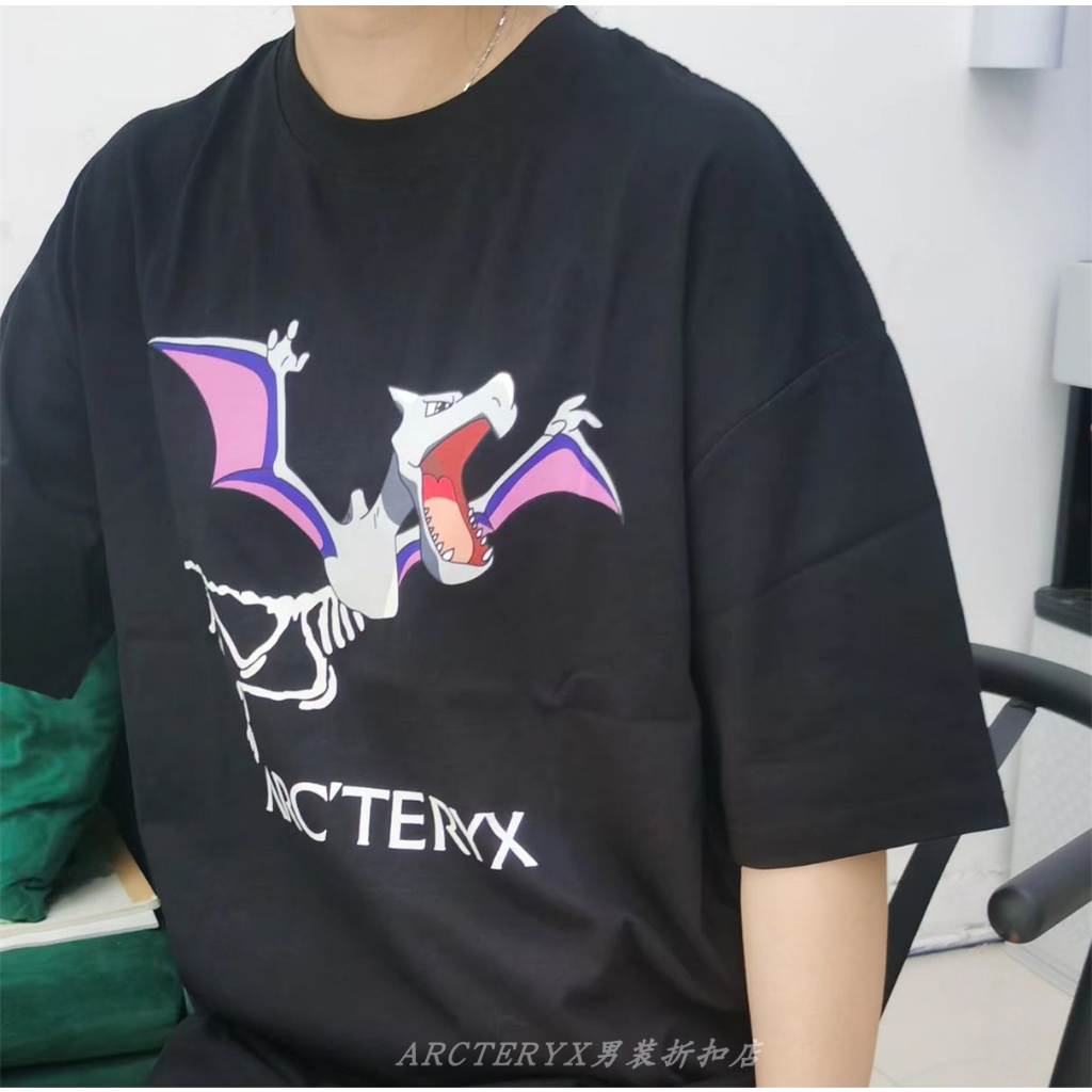 arctexy-เสื้อยืดคอกลม-แขนสั้น-ผ้าฝ้าย-ทรงหลวม-ลายมอนสเตอร์-ขนาดเล็ก-สําหรับผู้ชาย-และคู่รัก