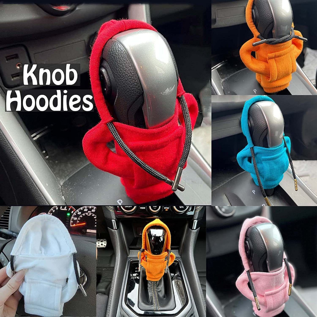 plutostyle-hoodie-เกียร์รถเกียร์-shift-cover-แฟชั่น-รถ-knob-สำหรับรถ-shifter-อุปกรณ์ตกแต่งภายในรถยนต์