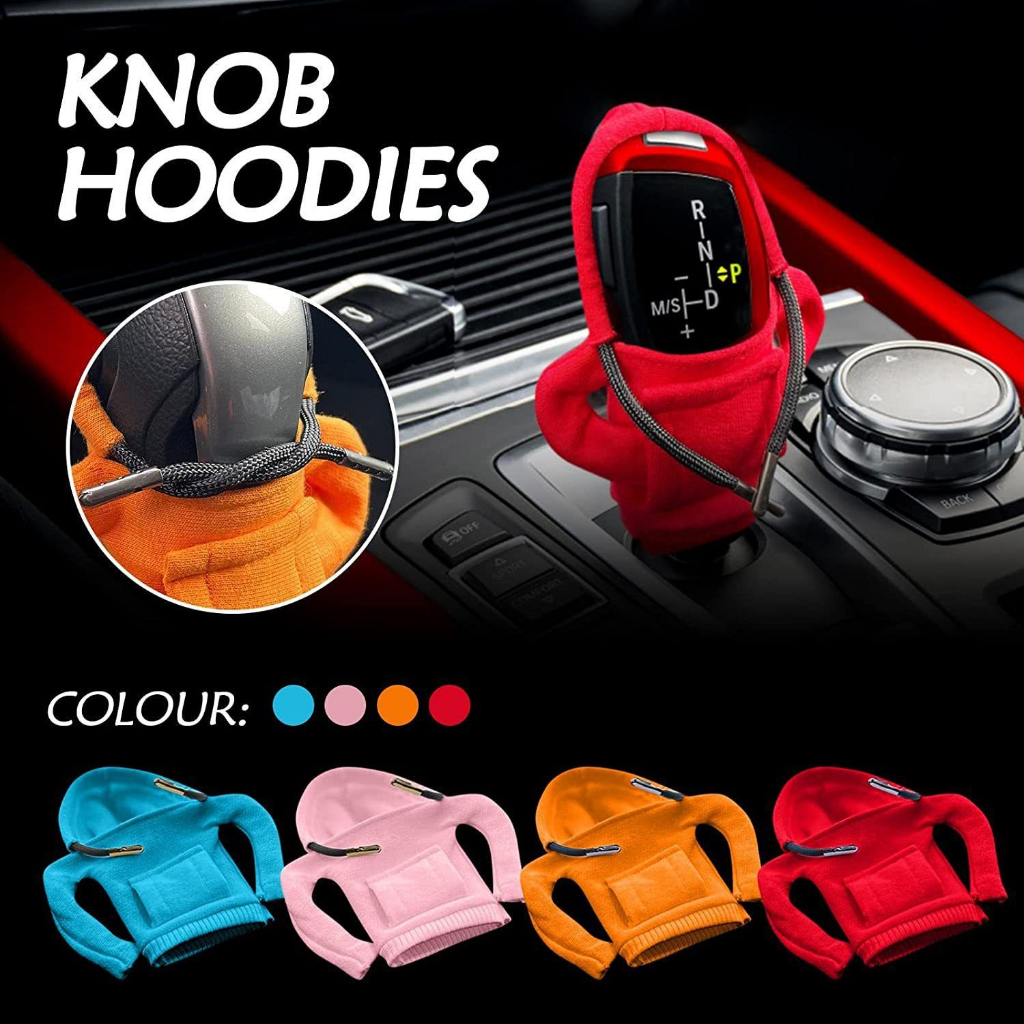 plutostyle-hoodie-เกียร์รถเกียร์-shift-cover-แฟชั่น-รถ-knob-สำหรับรถ-shifter-อุปกรณ์ตกแต่งภายในรถยนต์