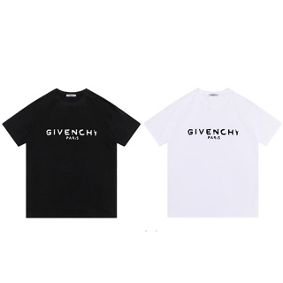 เสื้อยืดแขนสั้นลําลอง คอกลม ผ้าฝ้าย พิมพ์ลาย Givench แฟชั่นสําหรับผู้ชาย และผู้หญิง