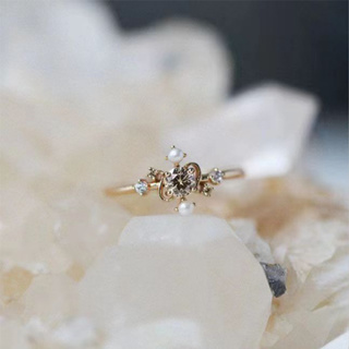[Coisíní] แหวนเงินสเตอร์ลิง 925 ประดับมุกธรรมชาติ ชุบทอง พรีเมี่ยม ของขวัญแฟนสาว สไตล์วินเทจ สําหรับผู้หญิง
