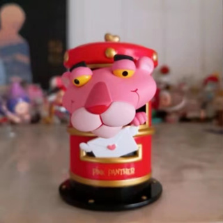 【ของแท้】POPMART Pink Panther Expressing Love Series กล่องสุ่ม ตุ๊กตาฟิกเกอร์ เครื่องประดับ ของขวัญ