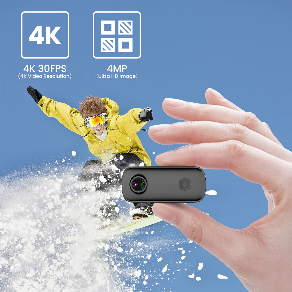 SJCAM C100+ กล้องแอคชั่น ขนาดเล็ก 4K/30FPS กล้องวิดีโอดิจิทัล 30M กันน้ํา เชื่อมต่อ WiFi กล้องติดหมวกกันน็อค รับประกัน 1 ปี https://wayoza.com
