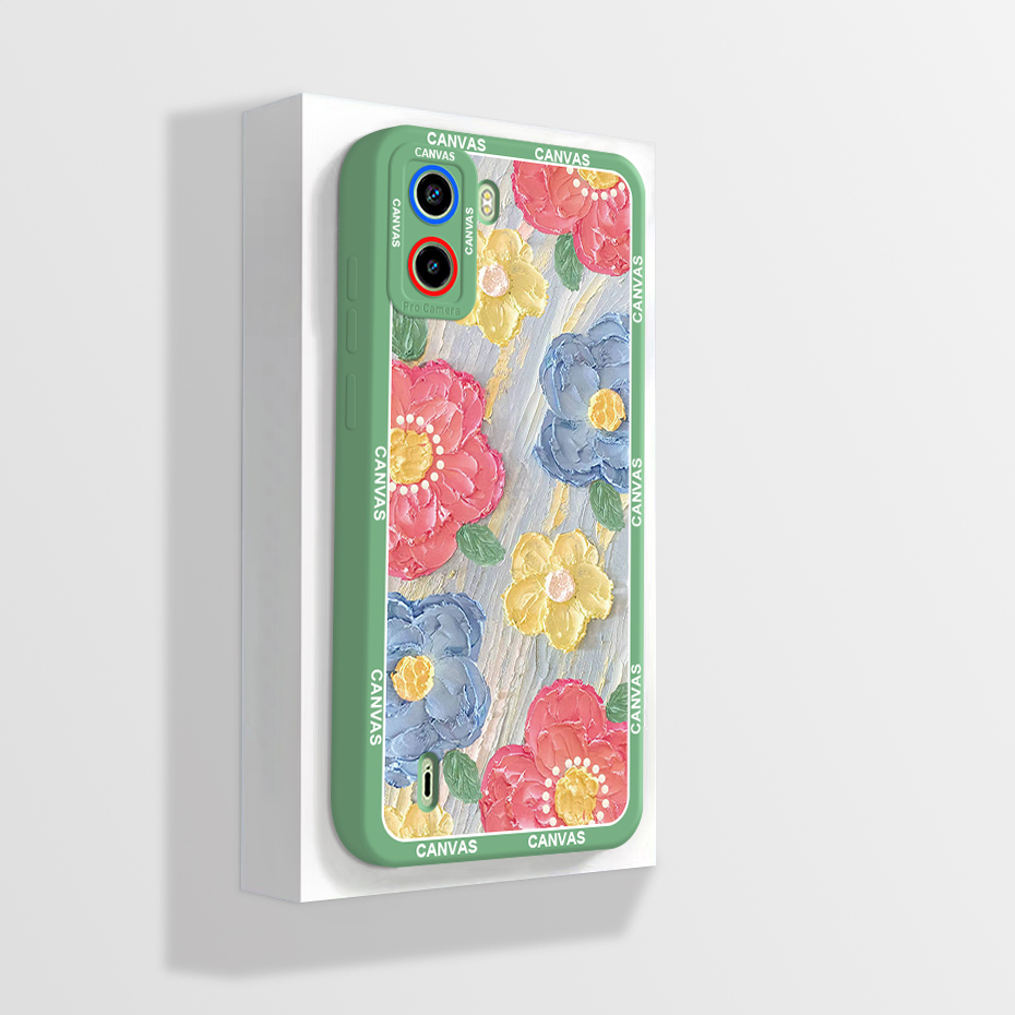 tecno-pop-6-be7-เคส-ดอกไม้-สีสันสดใส-ซิลิโคนนิ่ม-tpu-ตานางฟ้า-เคสโทรศัพท์-สําหรับ-tecno-pop-6