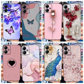 เคสมือถือ แบบนิ่ม ลายหินอ่อน ผีเสื้อ หรูหรา สําหรับ Motorola Moto G14 G13 G23 4G Moto G53 G73 5G 2023