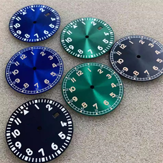 นาฬิกาข้อมือเรืองแสง สีเขียว 28.5 มม. สําหรับ NH35 NH36
