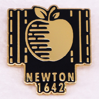 Sir Isaac Newton 1642 เข็มกลัด ลายแอปเปิ้ล ชื่อดัง คนดัง แจ็กเก็ตยีนส์ เสื้อผ้า เครื่องประดับ สําหรับตกแต่ง
