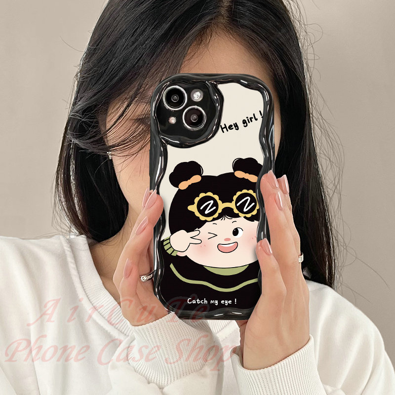 เคส-samsung-a14-a13-a11-m11-a04-a04s-a03-a02-a02s-a71-a54-a53-a52-a52s-a51-a50-a50s-a34-a33-a32-a31-a30-a30s-a24-a23-a21s-a20-4g-5g-3d-relief-frame-boy-girl-soft-black-case