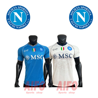 เสื้อกีฬาแขนสั้น ลายทีมชาติฟุตบอลชั้นนํา S.S.C Naples Player Version 2023 24 ชุดเหย้า คุณภาพสูง สําหรับผู้ชาย