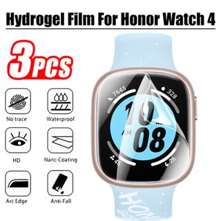 ฟิล์มไฮโดรเจล TPU นิ่ม แบบใส ป้องกันรอยขีดข่วน สําหรับสมาร์ทวอทช์ Honor Watch 4 Watch4 Honor Smart Watch 4 3 ชิ้น