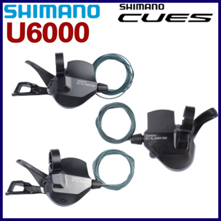 Shimano CUES U6000 Shifter 2s Left 10s 11s RAPIDFIRE PLUS 2x10speed 2x11speed SL-U6000 สําหรับจักรยานเสือภูเขา MTB