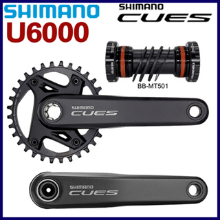 Shimano CUES U6000 ชุดจานหน้า 170 มม. 175 มม. 30T 32T 10 ความเร็ว สําหรับจักรยานเสือภูเขา