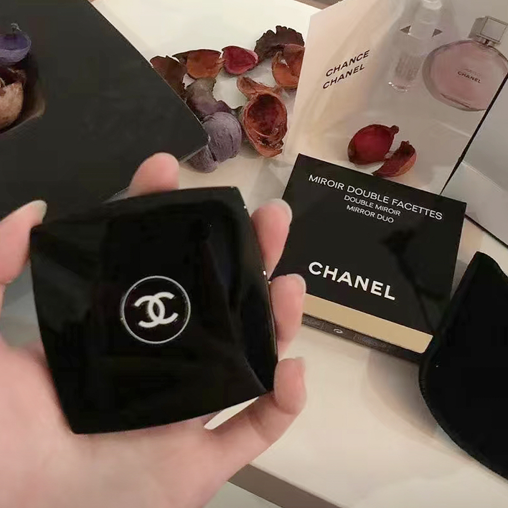 chanel-chanel-กระจกแต่งหน้า-แบบสองด้าน-น้ําหนักเบา-แบบพกพา